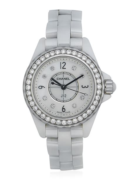 chanel diamond ceramic watch